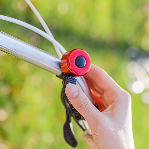 MECHANICKÝ BICYKEL ZVON ČERVENÝ NAVŽDY