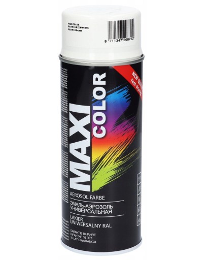 MAXI COLOR akrylový lak 9010 biely pol 400ml