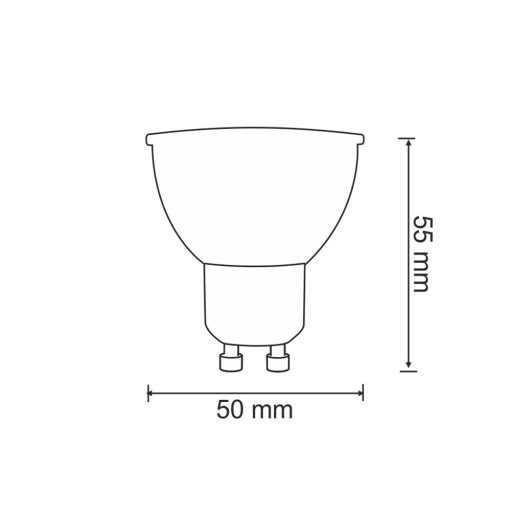 GU10 LED žiarovka 3,5W 250LM 3000K Teplá biela Úspora energie Bez blikania