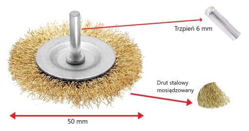 DRÔTKA ČISTIACA KEFA NA VŔTAČKU 50mm