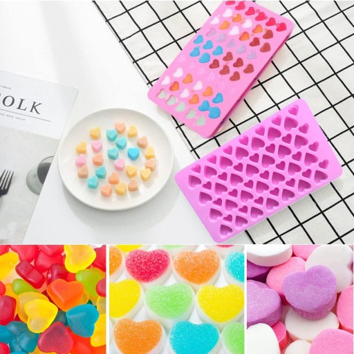 Silikónová forma na ľad Mini Hearts Love Jelly Cookies MF-426