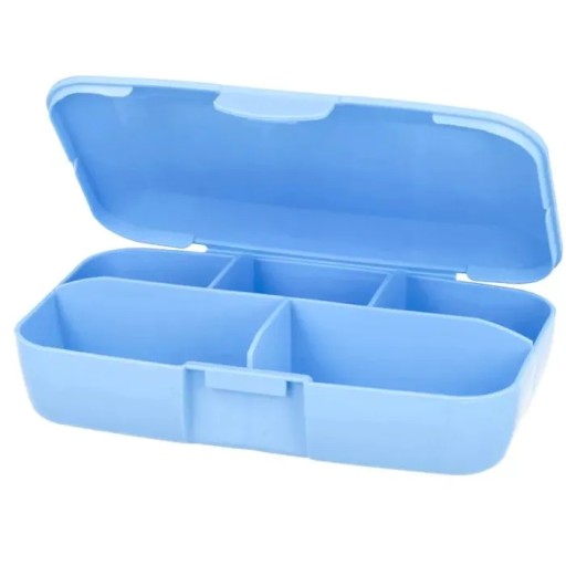 OSAVI Pill Box Box na kapsuly, tablety, 5 priehradiek