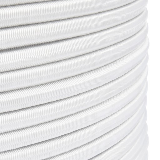 Elastické lano Rubber Expander Guma na plachty, biela, 6mm, 1m