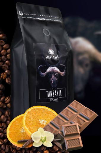 Čerstvo pražené kávové zrná 100% Arabica Tanzánia 50G pre kávovar na espresso