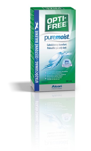 Opti Free Puremoist fluid na šošovky 90 ml dlhotrvajúca hydratácia