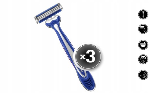 GILLETTE BLUE 3 KOMFORTNÉ JEDNORÁZOVÉ holiace strojčeky 3 KS