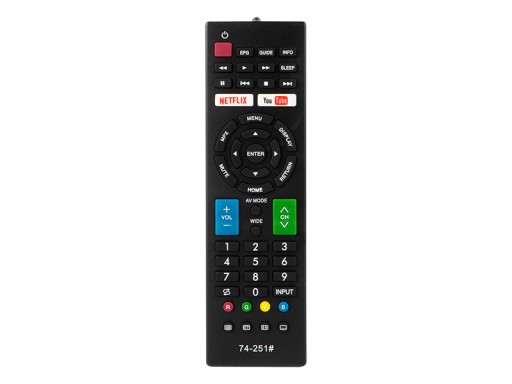 Univerzálne diaľkové ovládanie pre TV DVR SHARP Netflix YouTube