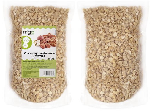 Kešu orechy CUBE, Kešu oriešky - 500g - MIGOgroup