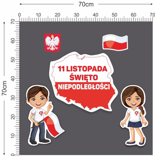VÝZDOBA ŠKOLY NA 11. NOVEMBRA, DEŇ NEZÁVISLOSTI, VEĽKÁ WN3