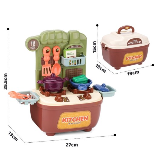 WOOPIE Little Chef Set Kuchynský kufor 2v1 19 ks.