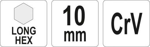 YATO IMBUSOVÝ KĽÚČ DLHÝ CrV 10MM