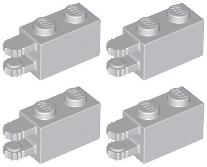 LEGO 54672 PÁNT 1x2 svetlosivá NOVINKA (4g) 4 ks.
