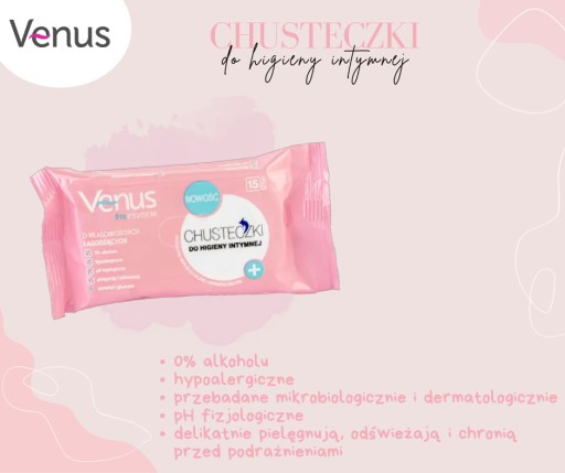 VENUŠA ŠETRNÉ UBRIEŽKY NA INTÍMNU HYGIENU