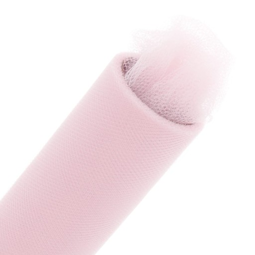 Ozdobný tyl na rolke, ozdobná tutu na ozdobu, 15cm 9m, púdrová ružová