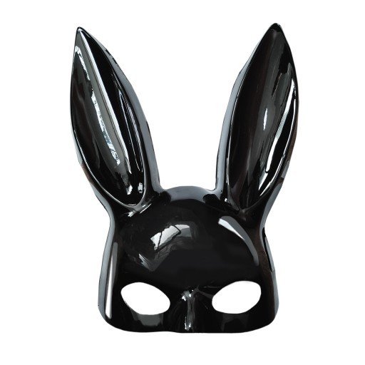PLAYBOY HALLOWEENOVÁ MASKA NA KRÁLIKA, ČIERNA