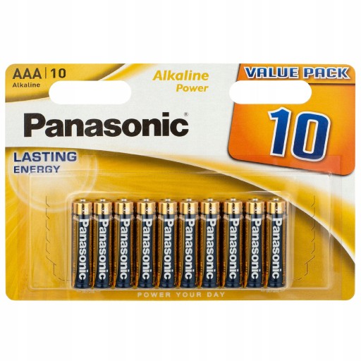 10x VÝKONNÁ BATÉRIA PANASONIC ALKALINE LR03 AAA 1,5V