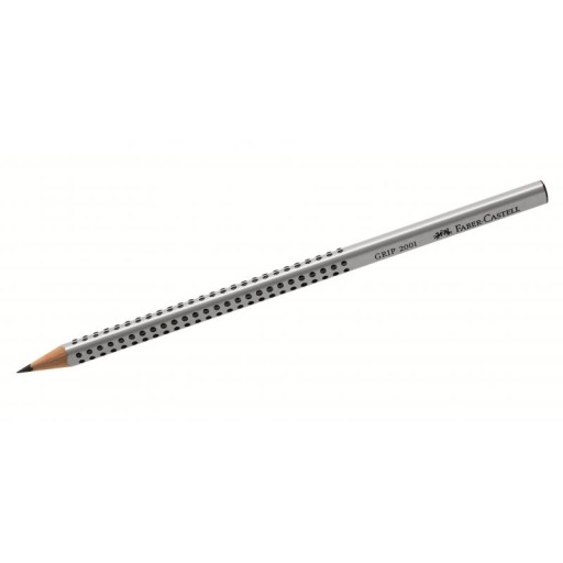 Trojhranná ceruzka HB Grip 2001 Faber-Castell šedá