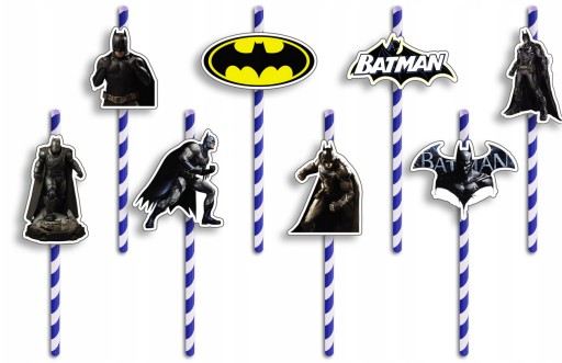 NARODENINOVÉ SLAMKY s POSTAVIČKAMI - BATMAN DC MARVEL COMICS MOVIES - 8 ks.