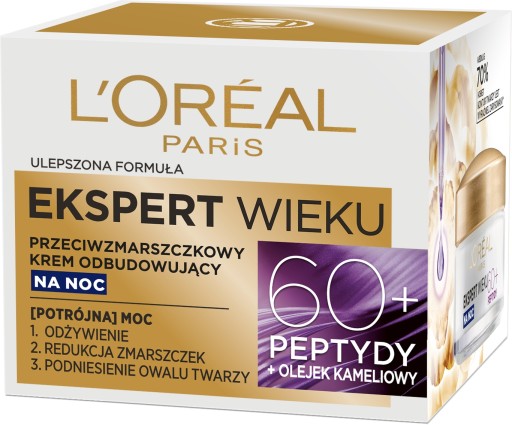 Loreal Age Expert 60+ regeneračný nočný krém proti vráskam