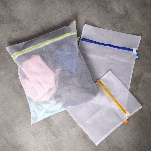 3x Sieťované vrecko LAUNDRY na pranie spodnej bielizne, ponožiek, podprseniek v práčke