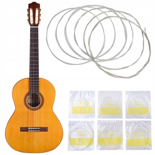 Nylonové gitarové struny Alice - klasická gitara 6 ks, silný, pekný zvuk