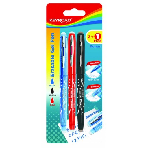 Súprava Keyroad Erasable Pen 0,7 mm 3ks