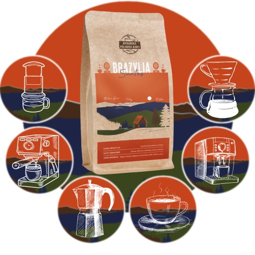 ČERSTVO PRAŽENÉ KÁVOVÉ ZRNKY BRAZIL SANTOS 250g 100% ARABICA ŠPECIALITA