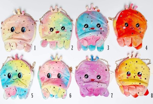 PLYŠOVÉ CHOBOTNICE taška ako maskot plyšovej hračky TAŠKA PRE DIEVČATKO