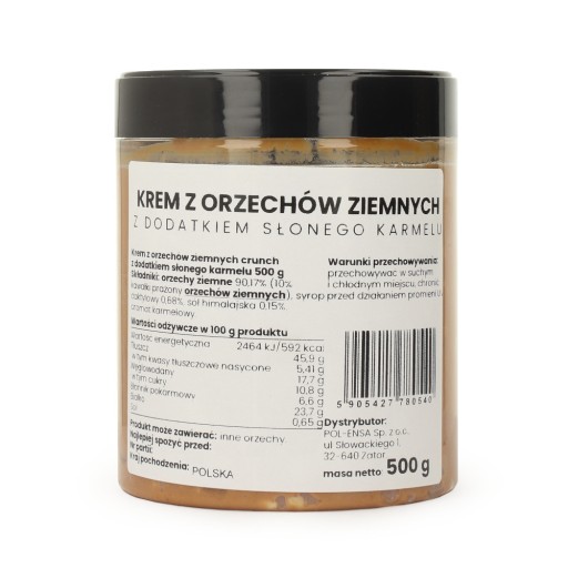 Arašidový krém so soľným KARAMELOM 500 g