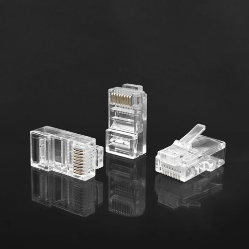 Svorky Zástrčky Modulárny konektor RJ45 CAT5e UTP Pozlátené kontakty 10 ks