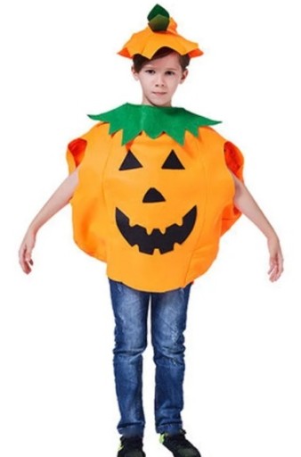 Halloween tekvicový kostým pre deti do 5 rokov, univerzálna plsť HAL-032