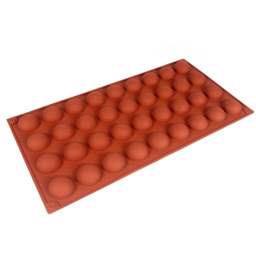 Silikónová forma na monoporciu - pologule, 2,7 cm