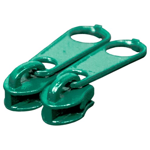 Páska na zips 3mm BOTTLE GREEN 20 zipsov 10mb