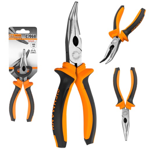 PROFI RICHMANN C7068 OHNUTÉ POLOKRUTÉ KLIEŠTE 160 mm