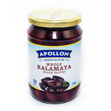 KALAMATA GRÉCKE OLIVY 720g ČIERNE OLIVY V MARINET