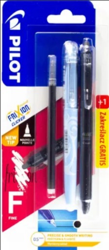 FRIXION CLICKER DIAĽKOVÝ + MIZZAJÚCI ZVÝRAZŇOVAČ + NÁPLŇ