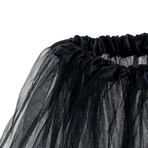 Tylový tutu sukňový kostým karnevalový maškarný kostým čiernej farby