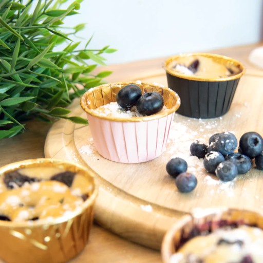Košíčky na muffiny a košíčky na muffiny, BIELY, 20 ks