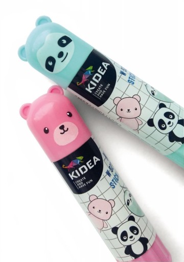 3x SILNÉ ŠKOLSKÉ LEPIDLO KIDEA 3x 15g PANDA BEARS