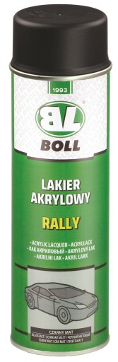 BOLL Matný čierny akrylový lak 500 ml SPRAY rally