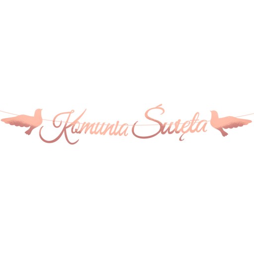 Ozdobný transparent svätého prijímania Rose Gold