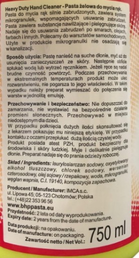 BHP Gélová pasta s mikrogranulami 750ml.