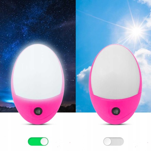 LED NOČNÁ LAMPA PRE KONTAKT + SNÍMAČ SÚMRAK