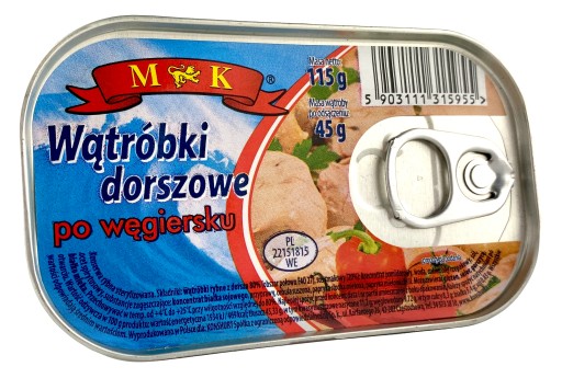 Maďarské tresčie pečene MK 0,115 kg