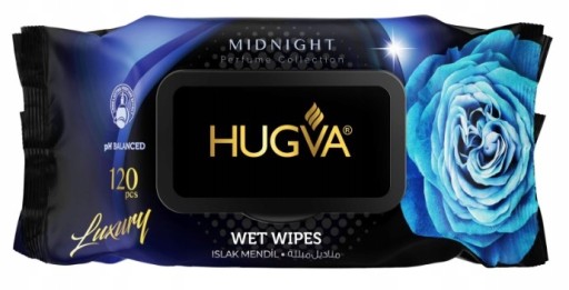 Luxusné parfumované vlhčené MIDNIGHT WIPES 120 ks HUGVA
