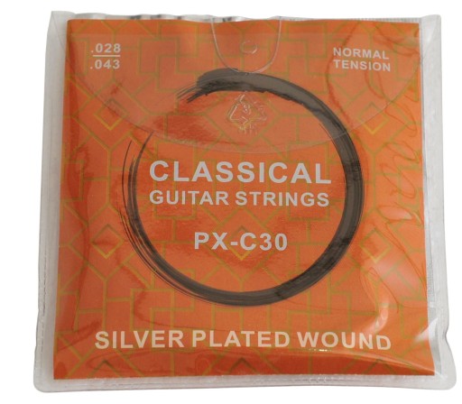 PX KLASICKÉ GIITAROVÉ STRUNY - NYLON - NORMÁLNE NAPNUTIE - SET