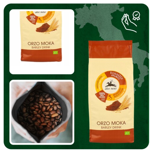 Alce Nero Orzo Moka - Talianska obilná káva 500g