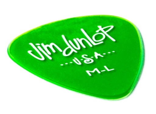 Gitarové trsátko Dunlop 486 GELS. STREDNE SVETLÁ zelená