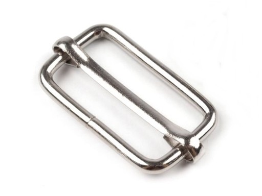 Nastavovač popruhu tašky 13x20 mm nikel - 2 kusy