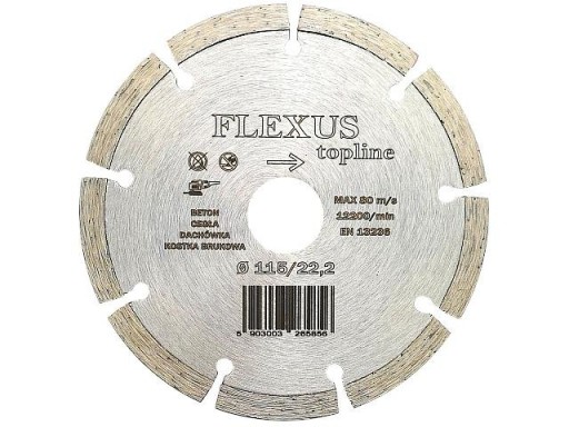Segmentový diamantový kotúč 115 na betón FLEXUS